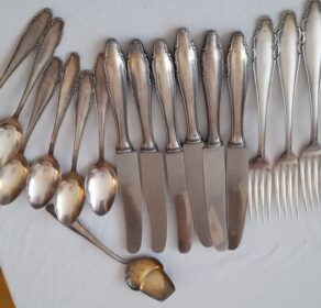1 Posten Besteck versilbert