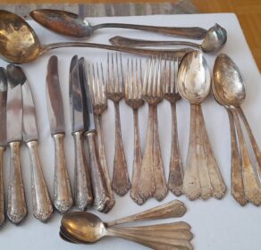 1 Posten Besteck versilbert